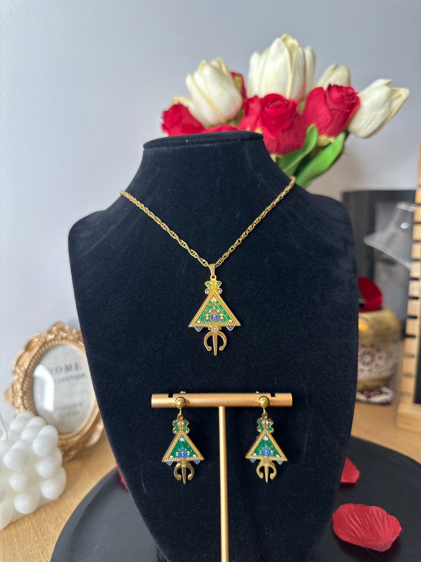 PARURE TAZERZITE VERTE