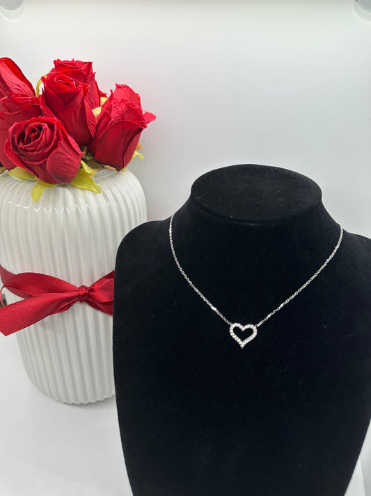 Collier cœur SILVER